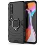 Mobigear Armor Ring Xiaomi Mi 10 Plástico rígido Capa traseira Antichoque com anel - Preto