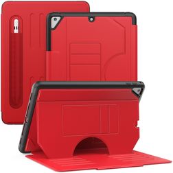 Mobigear Magnetic Folio iPad Air 2 (2014) Pungetui + Stylus-holder - Rød