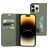 Mobiparts Classic Wallet iPhone 14 Pro Max Plånboksfodral med sedelfack - Stone Green