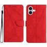 Mobigear Stitch iPhone 17 Funda tipo libro Cartera - Rojo