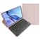 Mobigear Keys iPad Air 11 polegadas (2024) Capa livro com teclado Bluetooth QWERTY + Suporte para caneta stylus - Rosa