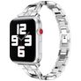 Mobigear Prague Rostfritt stål Apple Watch Armband Fjärilslås - 42/41/40/38 mm - Silver