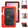 Mobigear SureGrip XGuard Samsung Galaxy Tab S11 Capa Plástico rígido / Silicone Capa traseira + Suporte para caneta stylus + Alça de ombro + Suporte - Vermelho
