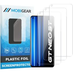 Mobigear Realme GT Neo 3T Protector de pantalla Film - Compatible con fundas (pack de 3)