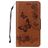 Mobigear Butterfly Samsung Galaxy A8 (2018) Capa livro Carteira - Castanho