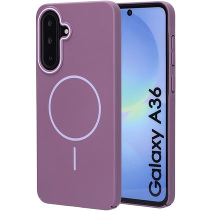 Mobiparts Slim Line Samsung Galaxy A36 MagSafe Plástico rígido Capa traseira - Imperial Purple