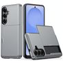 Mobigear Card Samsung Galaxy S26 Plus Funda Plástico rígido Carcasa Antigolpes con tarjetero - Gris