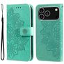 Mobigear Flowers iPhone 18 Pro Funda tipo libro Cartera - Verde