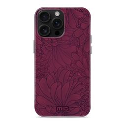 MIO iPhone 16 Pro MagSafe Funda Plástico rígido Carcasa - Berry Blooms