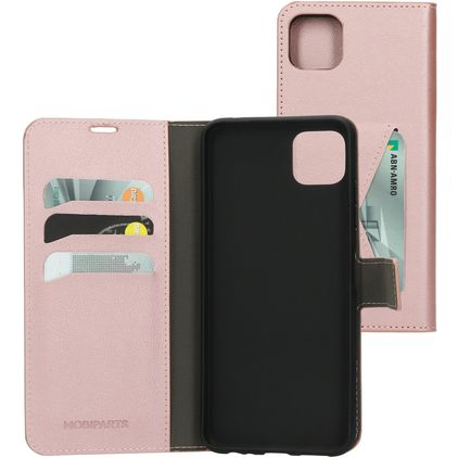 Mobiparts Classic Wallet Samsung Galaxy A22 5G Funda tipo libro Cartera - Rosa
