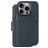 Decoded Detachable Wallet iPhone 16 Pro MagSafe Cover Ægte læder Aftageligt 2-i-1-pungetui med Seddelrum - Marineblå