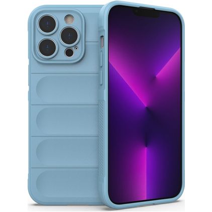 Mobigear Bumpy iPhone 14 Pro Max Flexibilní TPU Zadní kryt - Modrá