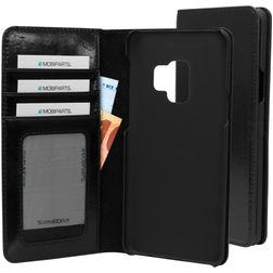 Mobiparts Excellent Wallet Samsung Galaxy S9 Capa livro Carteira - Jade Black