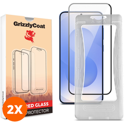 GrizzlyCoat Easy Align Samsung Galaxy S26 Plus Cristal templado Protector de pantalla - Compatible con fundas + Marco de instalación (pack de 2)