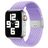 Mobigear Braided Nylon Apple Watch Strap Clamp closure - 49/46/45/44 mm - Purple