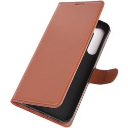 Mobigear Classic HTC Desire 20 Pro Wallet case - Cognac