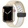 Mobigear Sport Plus Mag Silikone Apple Watch Urrem Magnetlås - 49/46/45/44 mm - Hvid / Beige