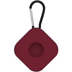 Mobigear Square Key Etui Elastyczny Silikon Brelok do Apple AirTag - Bordowy