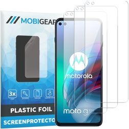 Mobigear Motorola Moto G100 Protector de pantalla Film - Compatible con fundas (pack de 3)