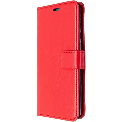 Mobigear Wallet Samsung Galaxy A51 Lompakkokotelo + Setelitasku - Punainen