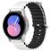 Mobigear Ocean Silikon Smartwatch Armband Spänne - 22 mm - Svart / Vit