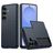 Mobigear Card Samsung Galaxy S26 Funda Plástico rígido Carcasa Antigolpes con tarjetero - Azul