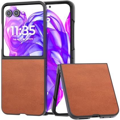 Mobigear Excellent Motorola Razr 50 Ultra Hardcase Back cover - Marrone