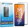 Mobigear Premium Samsung Galaxy M52 Glas Skærmbeskytter - Case Friendly - Sort