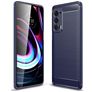 Mobigear Brushed Slim Motorola Edge (2021) TPU flessibile Back cover - Blu navy