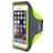 Mobiparts Comfort Fit Portamóvil para correr Neopreno Funda deportiva Brazalete deportivo (max 14 cm x 7 cm) - Neon Green