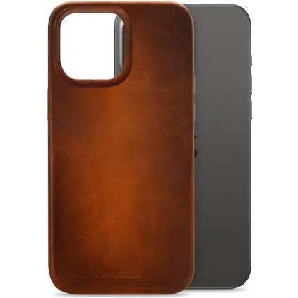 Mobilize Premium iPhone 15 Pro Max MagSafe Genuine Leather Back cover - Burned Cognac