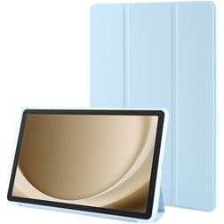Mobigear Tri-Fold Gel Samsung Galaxy Tab A11 Plus TPU / Leatherette Wallet case - Blue