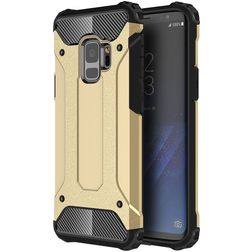 Mobigear Outdoor Samsung Galaxy S9 Fodral Hårdplast Skal Stötsäkert - Guld