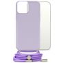 Mobilize Lanyard Gelly iPhone 13 TPU flessibile Cover con cordino - Pastel Purple