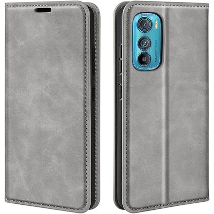 Mobigear Retro Slim Motorola Edge 30 Wallet case - Grey