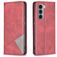 Mobigear Rhombus Slim Motorola Moto G200 5G Knížkové pouzdro - Červená