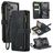 CaseMe C30 iPhone 18 Pro Max Plånboksfodral med sedelfack - Svart