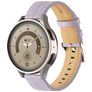 Mobigear Stitched Läder Smartwatch Armband Spänne - 22 mm - Lila