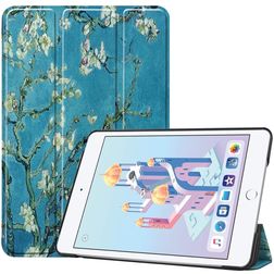 Mobigear Tri-Fold iPad Mini 5 (2019) Lompakkokotelo - Almond Blossoms