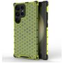 Mobigear Honeycomb Samsung Galaxy S24 Ultra Kova Suojakuori Iskunkestävä - Vihreä