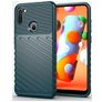 Mobigear Groove Samsung Galaxy A11 TPU flexível Capa traseira - Verde