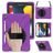 Mobigear SureGrip XGuard iPad 9 (2021) Case Plastic / Silicone Back cover + Stylus Holder + Shoulder Strap + Stand - Purple