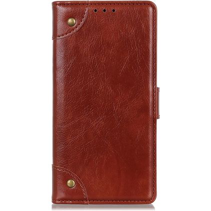 Mobigear Ranch OnePlus 10 Pro Wallet case - Brown