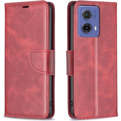 Mobigear Excellent Motorola Moto G85 Funda tipo libro Cartera - Rojo