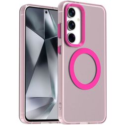 Mobigear Shockproof Samsung Galaxy S24 FE MagSafe Hardcase Etui plecki - Różowy