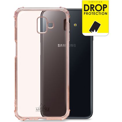 My Style Protective Flex Samsung Galaxy J6 Plus Flexible TPU Back cover Shockproof - Soft Pink