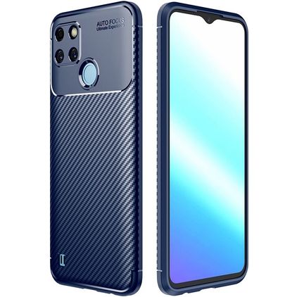 Mobigear Racing Realme C21Y TPU flexible Carcasa - Azul
