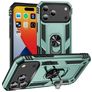 Mobigear Armor Ring iPhone 18 Pro Max Hard Case Back cover Shockproof with Ring Holder - Green