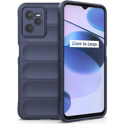 Mobigear Bumpy Realme C35 Flexible TPU Back cover - Dark Blue