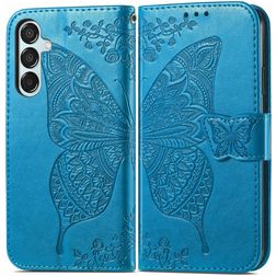 Mobigear Butterfly Samsung Galaxy M15 Funda tipo libro Cartera - Azul